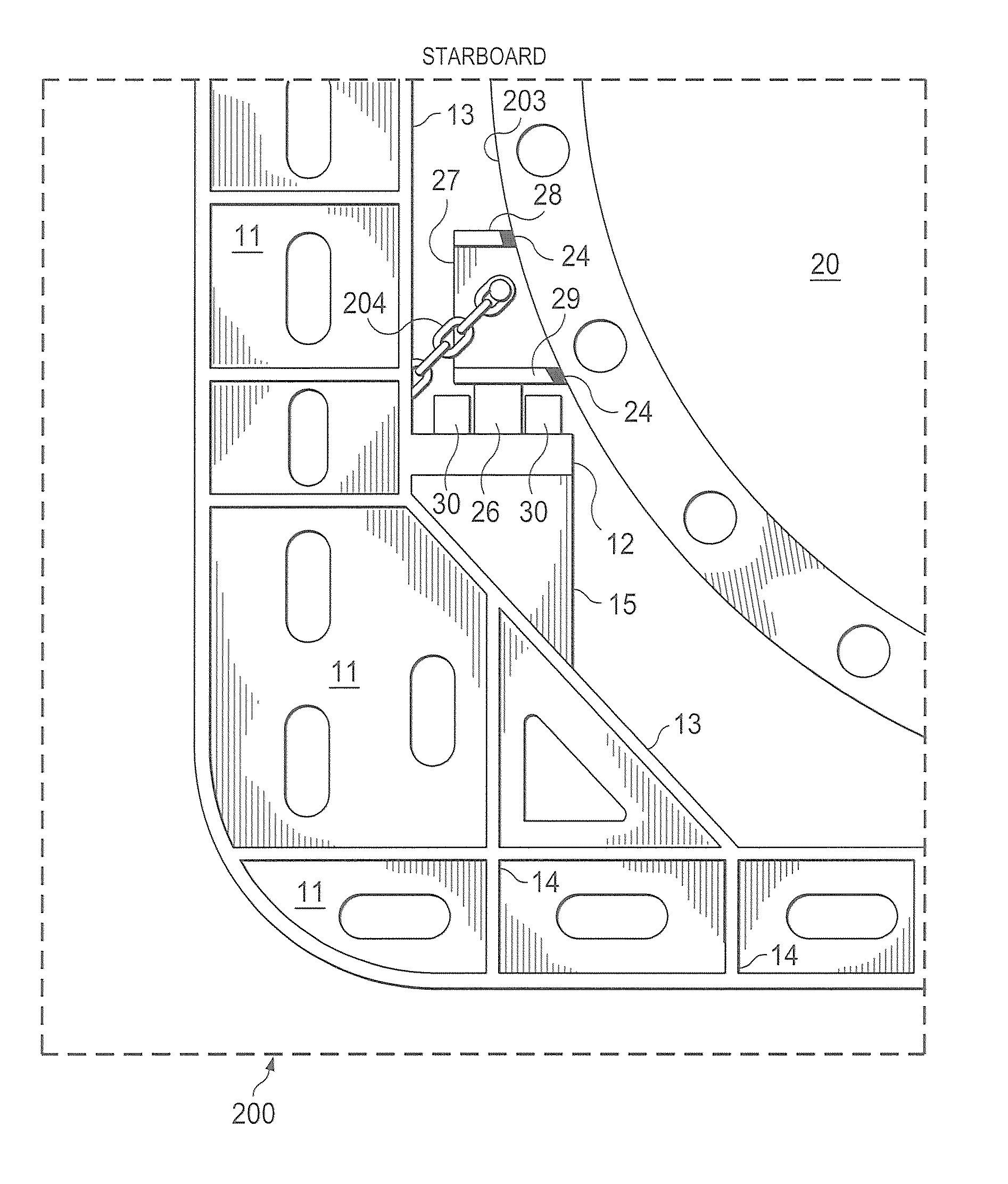 Systems and methods for supporting tanks in a cargo ship