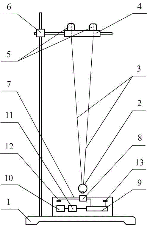 Hall effect based double-digital-display simple pendulum period high-accuracy synchronous measuring device