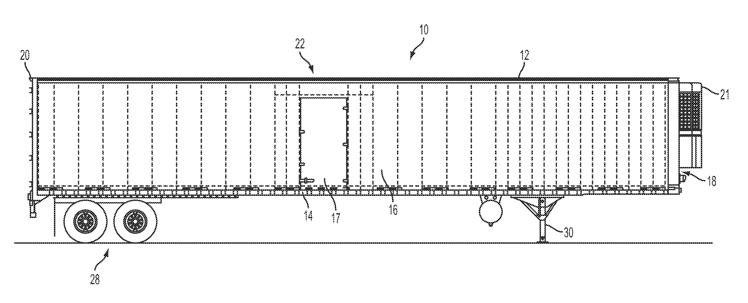 Cargo vehicle and molding assembly for a cargo vehicle