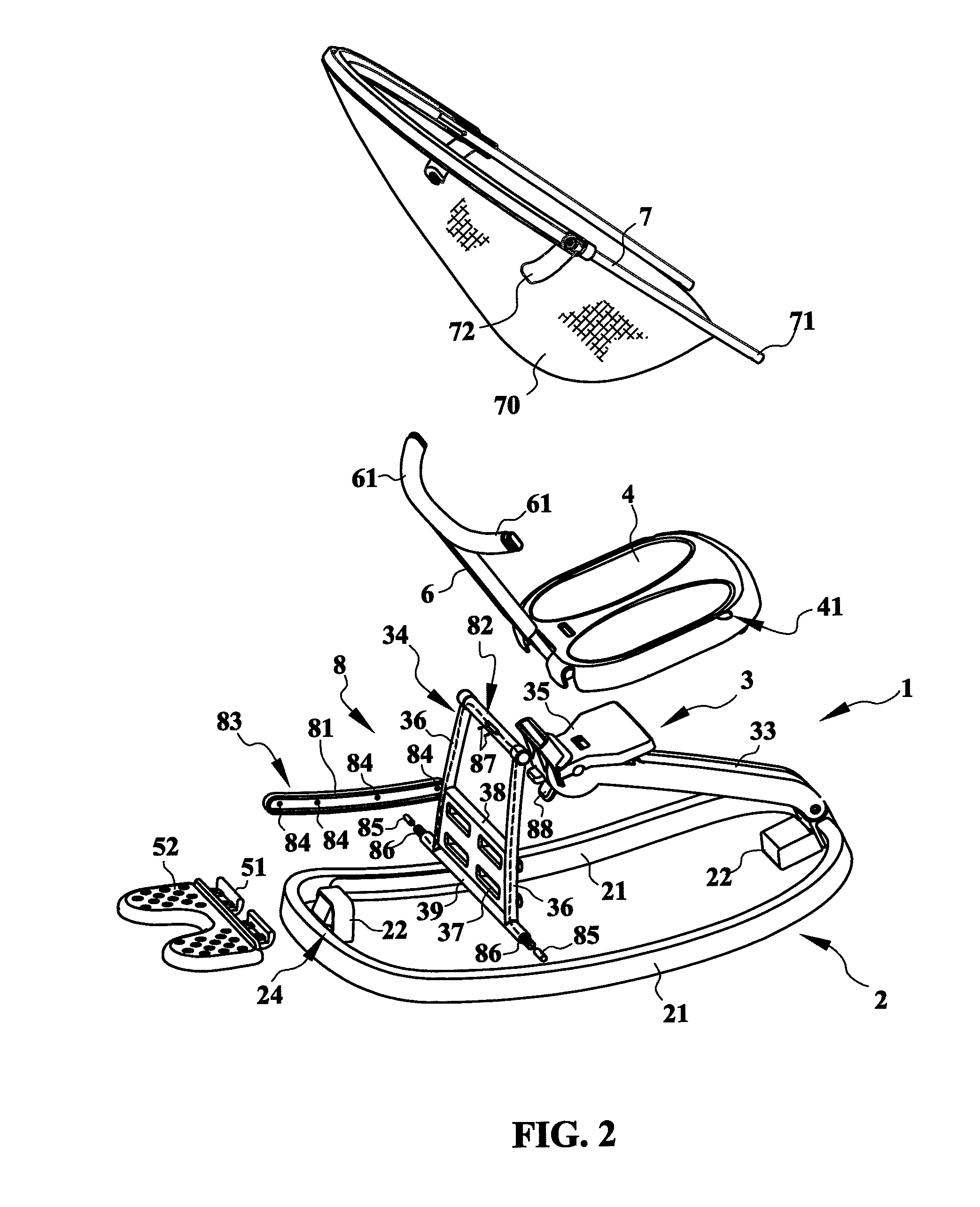 Convertible rocking chair with multi-using modes