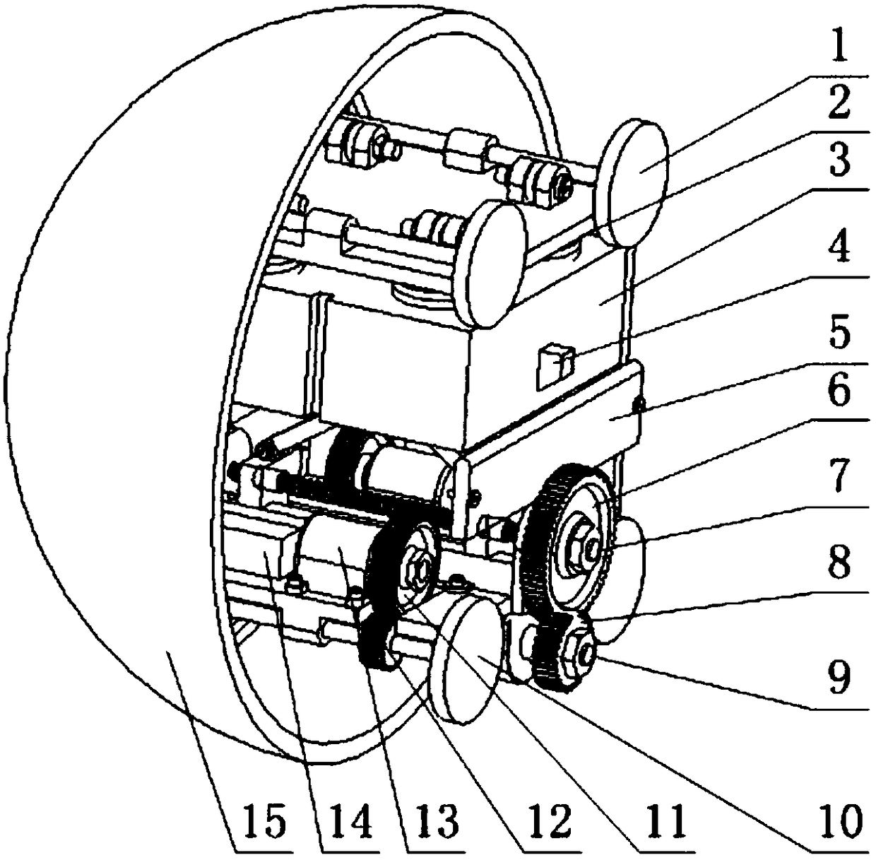 A spherical robot with jumping ability