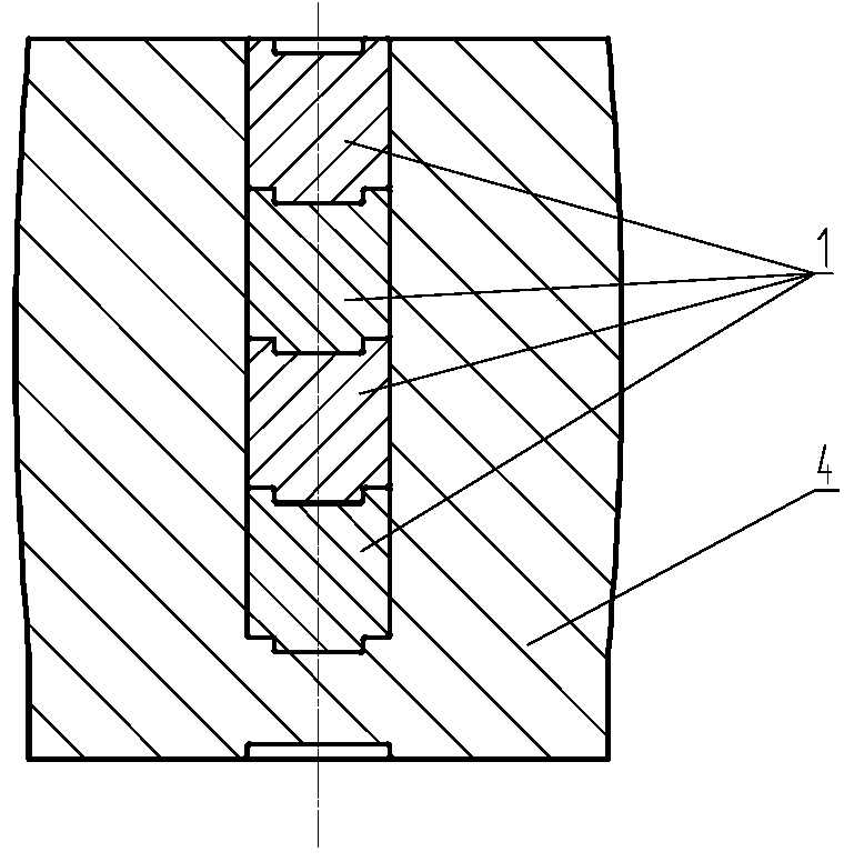 Through hole forging forming method