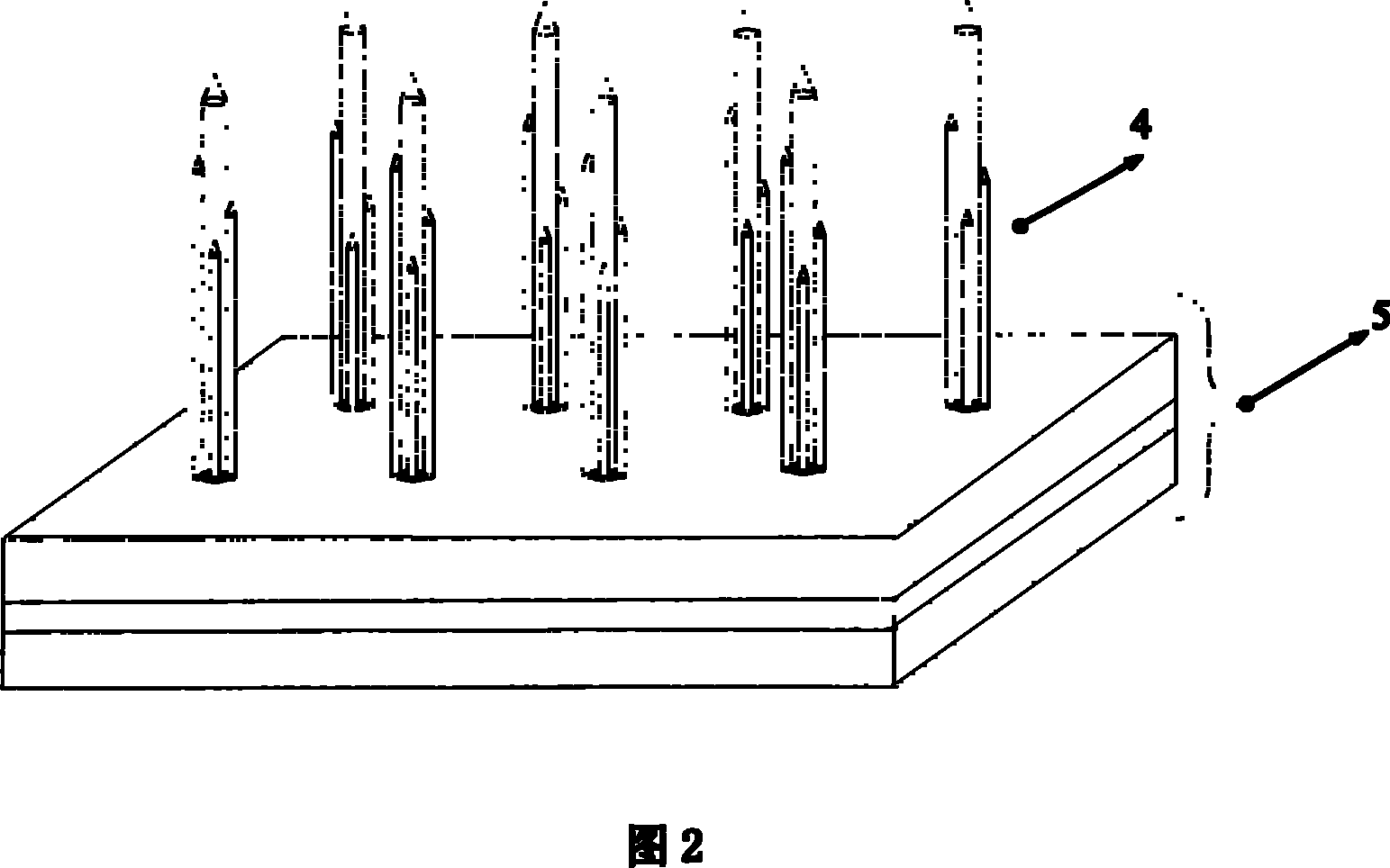 Cluster stimulating micro electrode array capable of being implanted into nerve system of human body