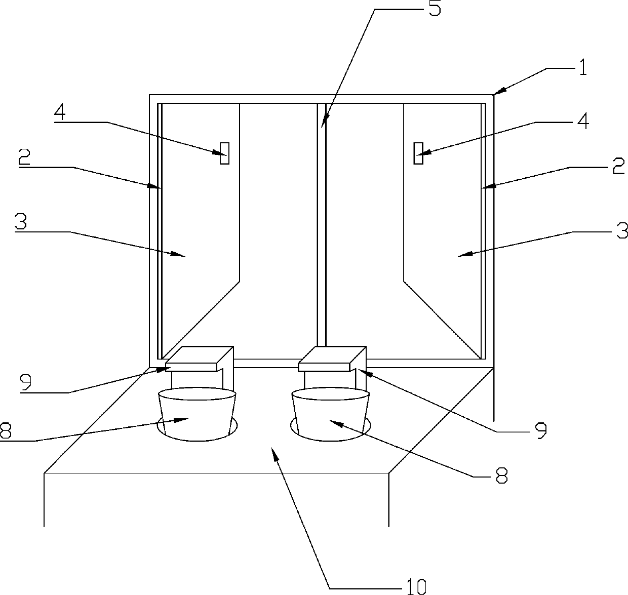 A window device that turns a flower pot by pushing the window