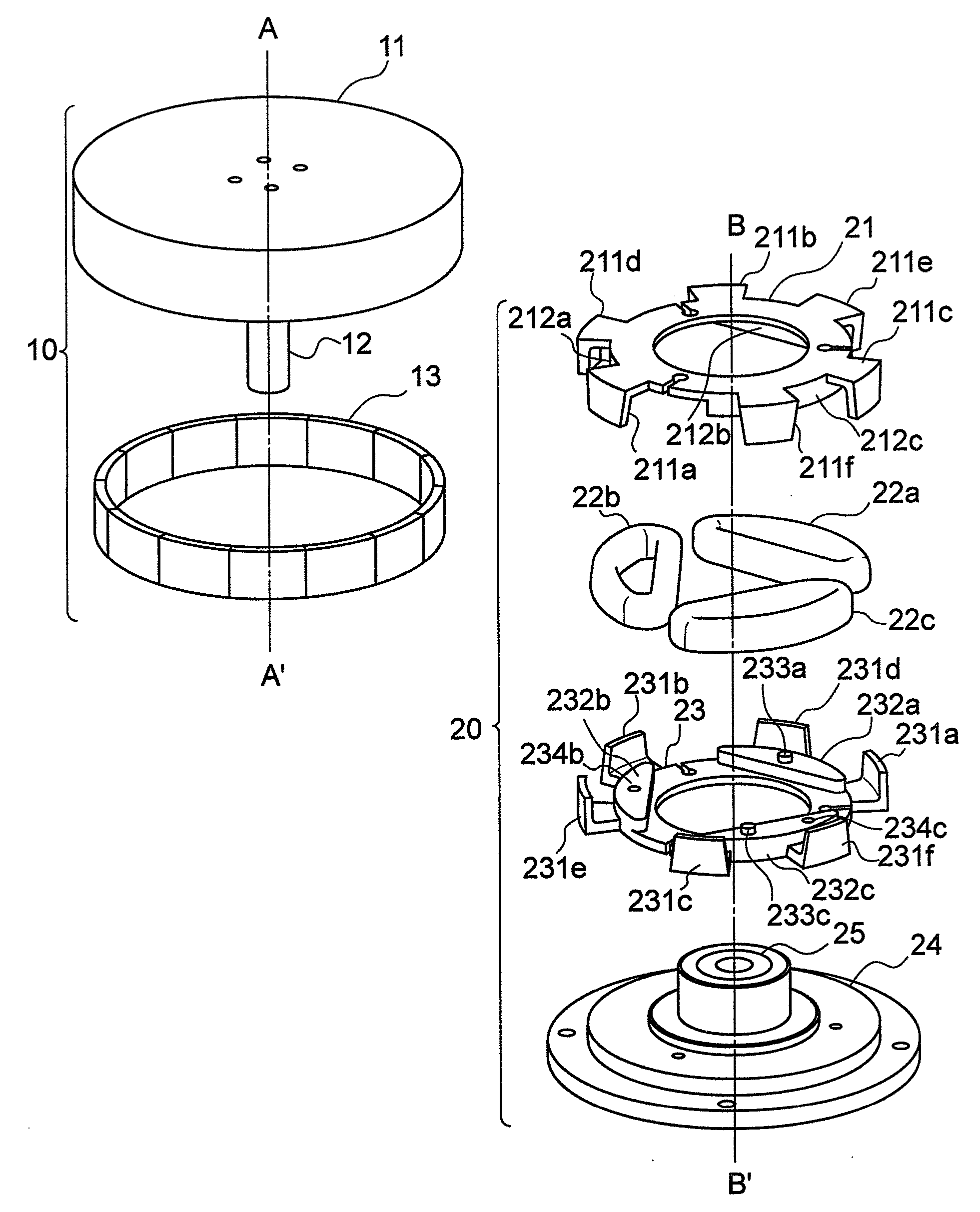 Motor and fan device using the same
