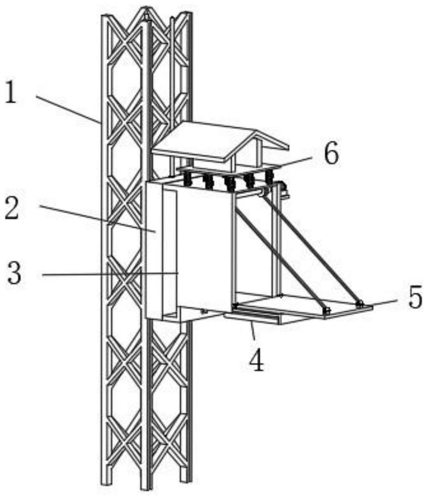 Building construction site safety protection device with high safety