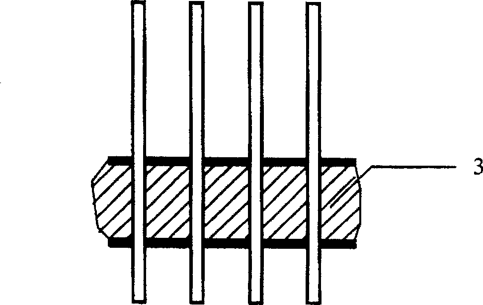 Multiple electrode array and manufacturing method