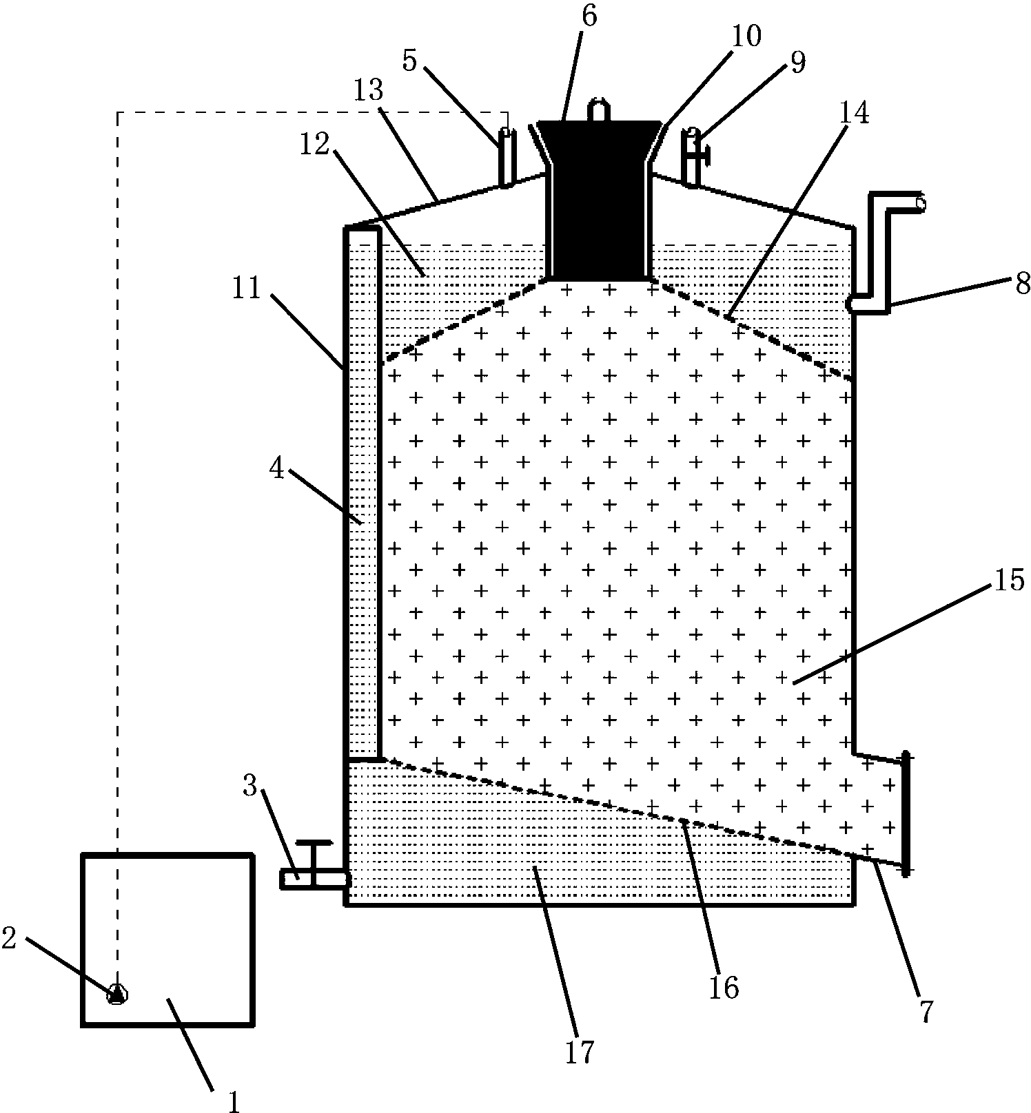 High-concentration straw methane fermentation equipment