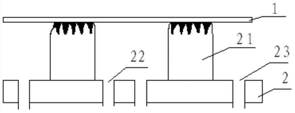 Electrode used for dry etching device and preparation method thereof, and dry etching device