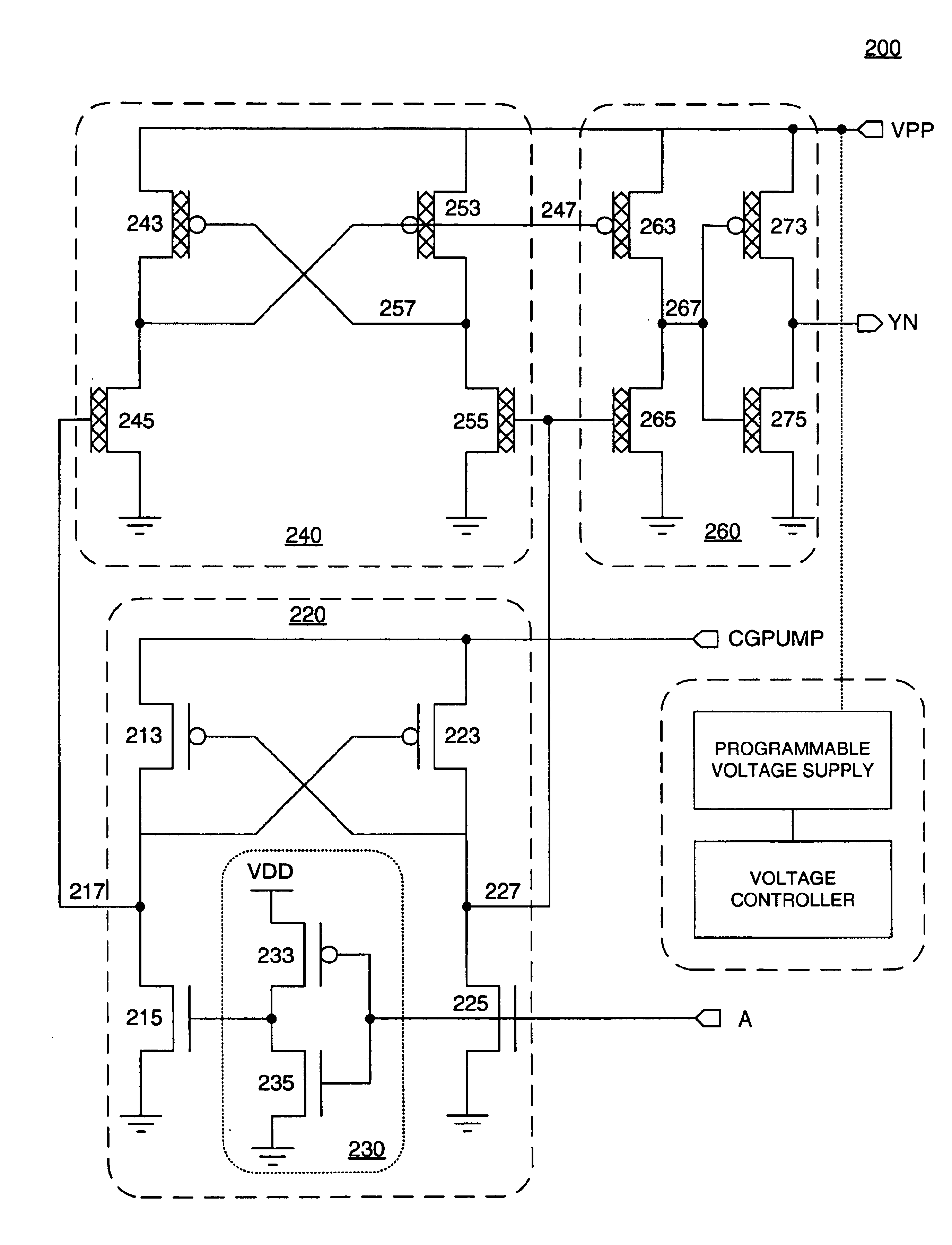 Dual stage level shifter for low voltage operation
