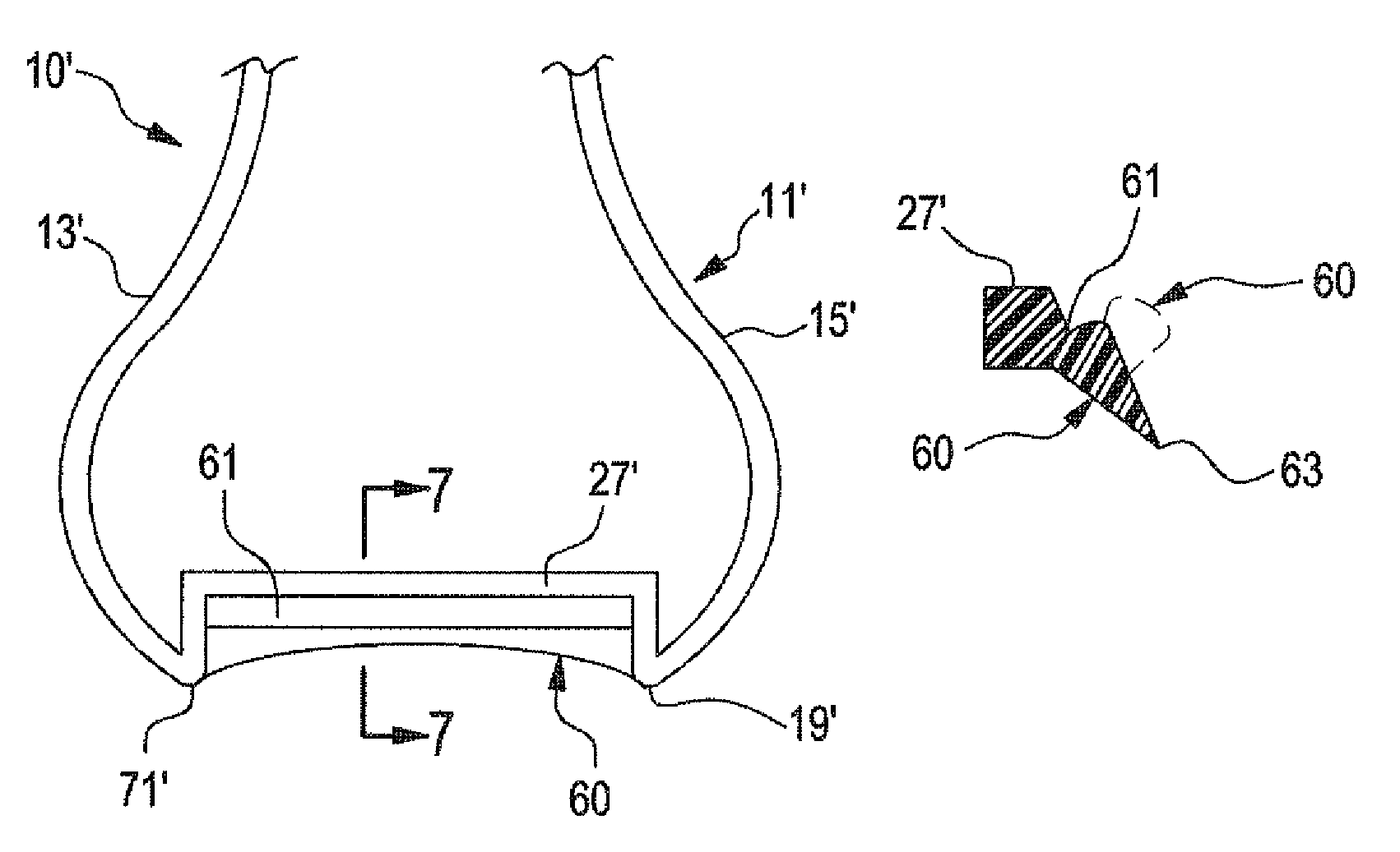 Lacrosse stick with improved ball scooping