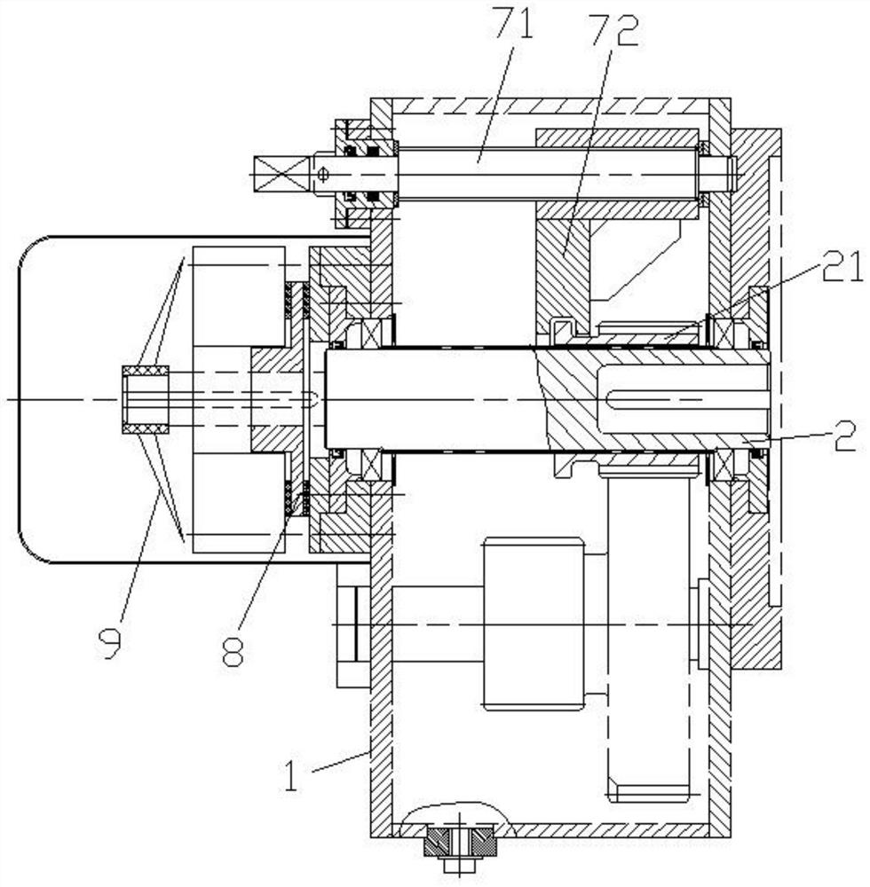 Multi-stage transmission axle gear box