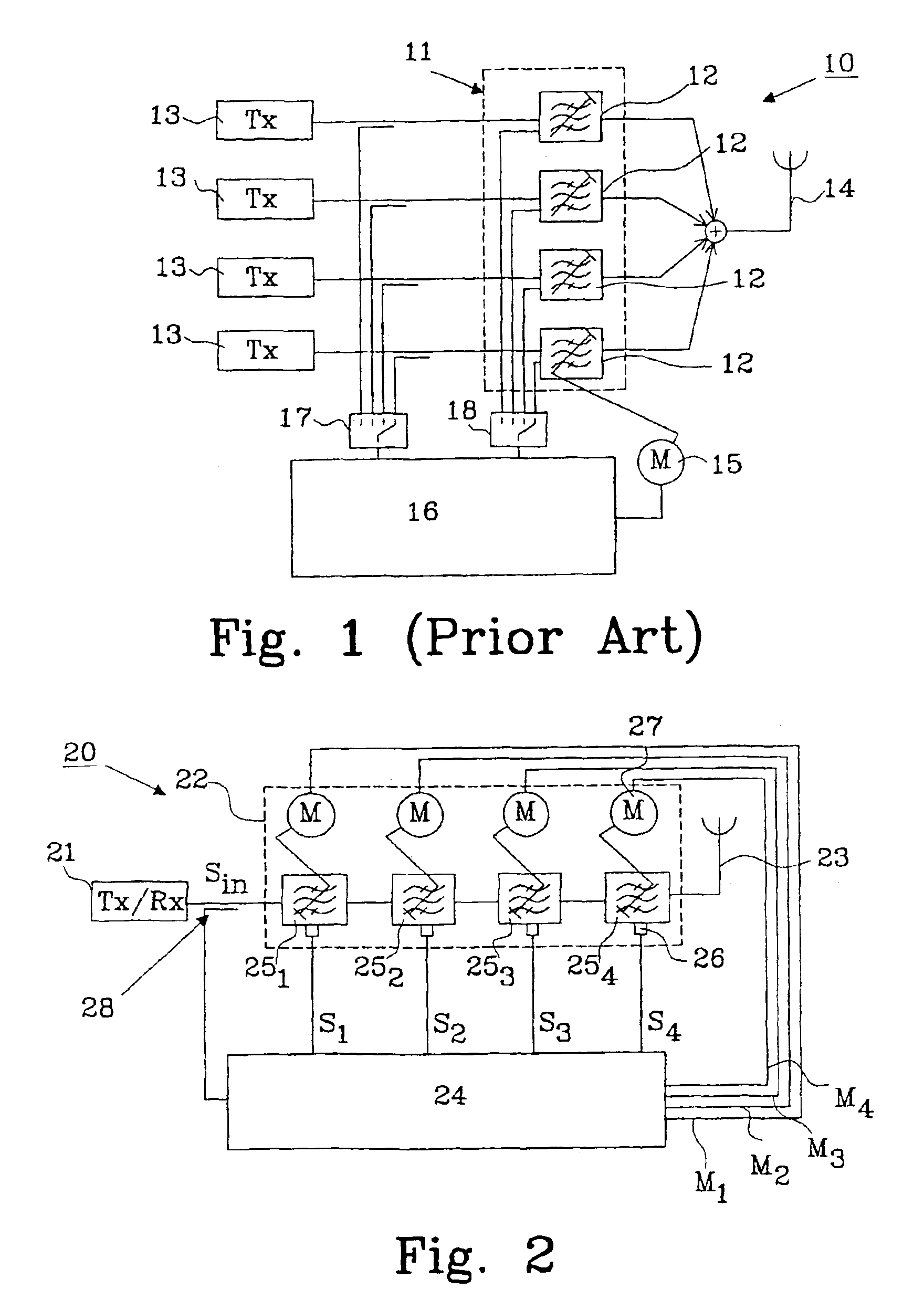 Method for tuning a radio filter, a radio filter and a system comprising such a radio filter