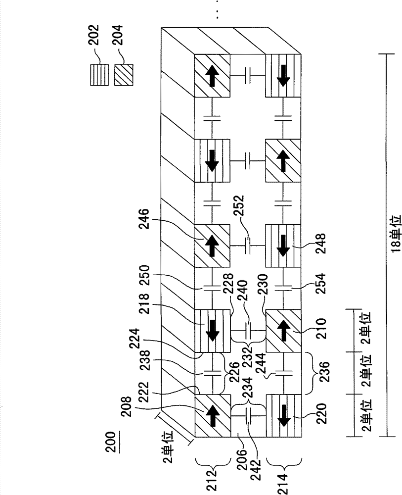 A parallel plate magnetic capacitor