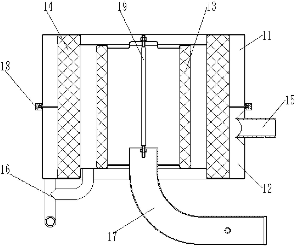 Crankcase ventilation system and gas engine