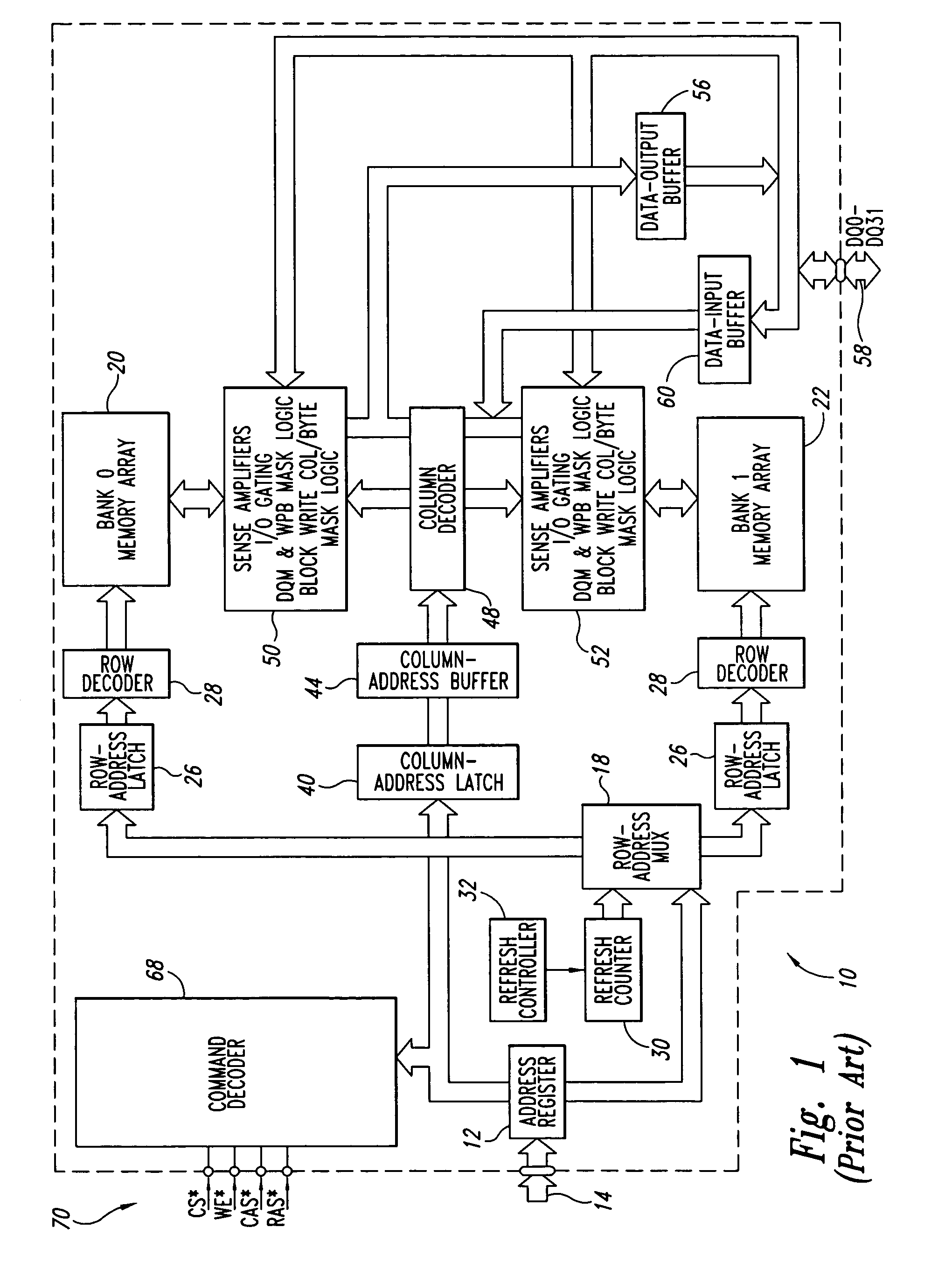 Data path having grounded precharge operation and test compression capability