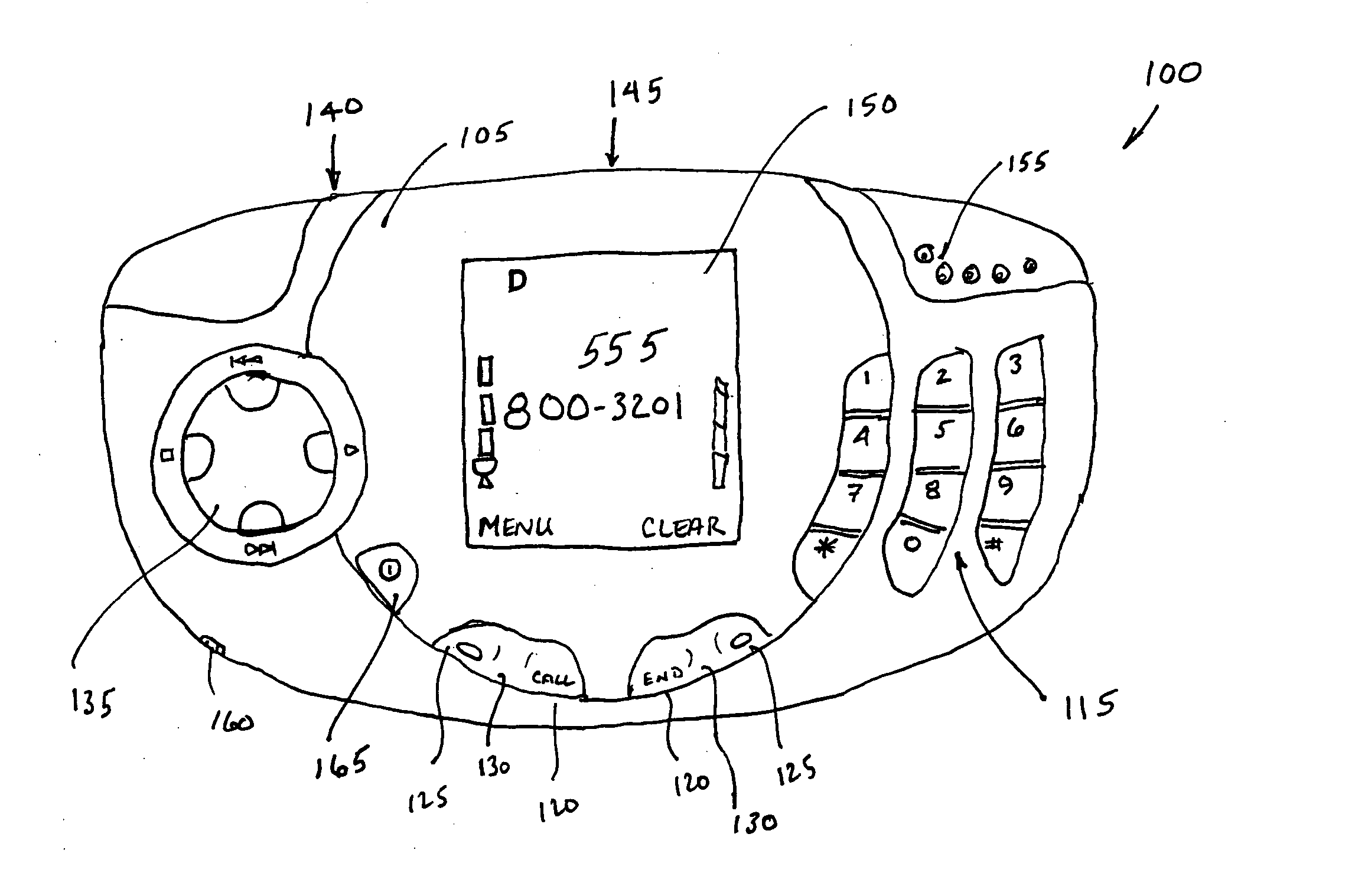 Mobile telephone with enhanced display visualization