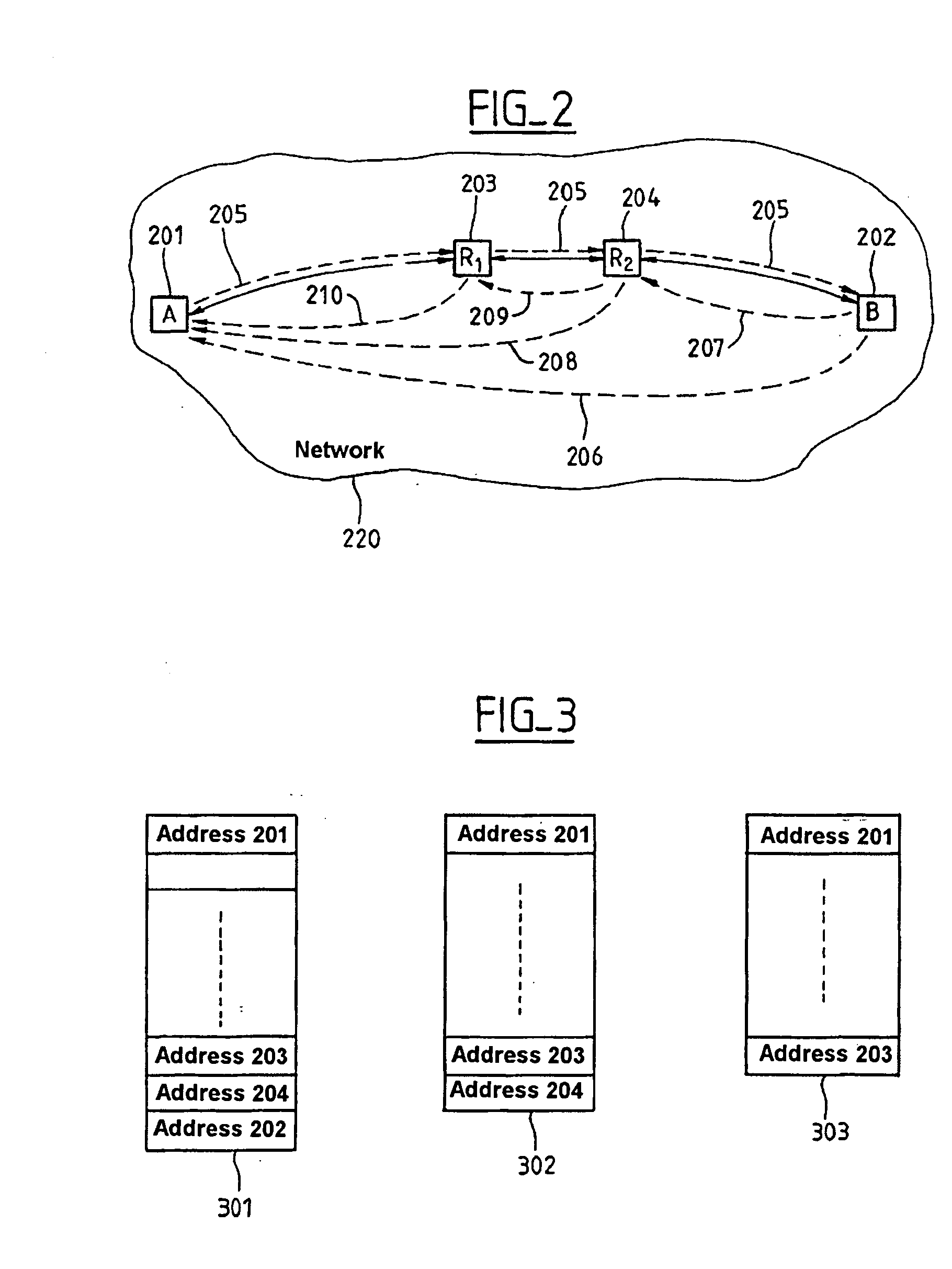Method of transmitting packets of data in a telecommunication network and system implementing that method