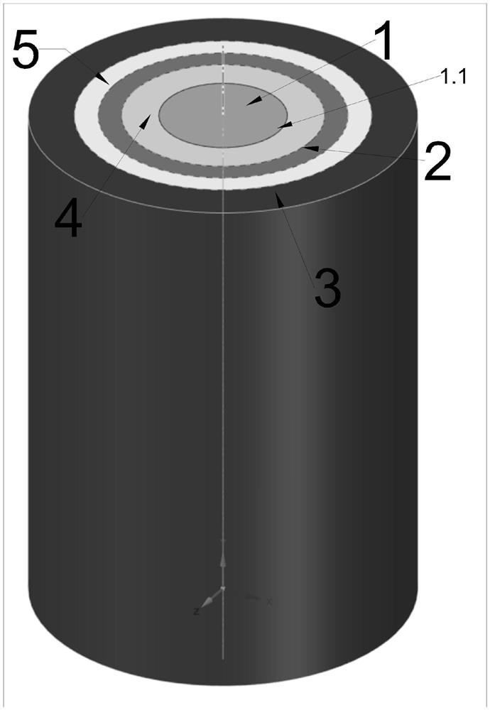 Method for preparing explosive composite tube by implosion method based on water pressure in local vacuum environment
