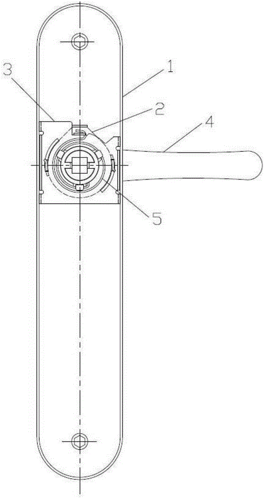 Simple-assembly door handle