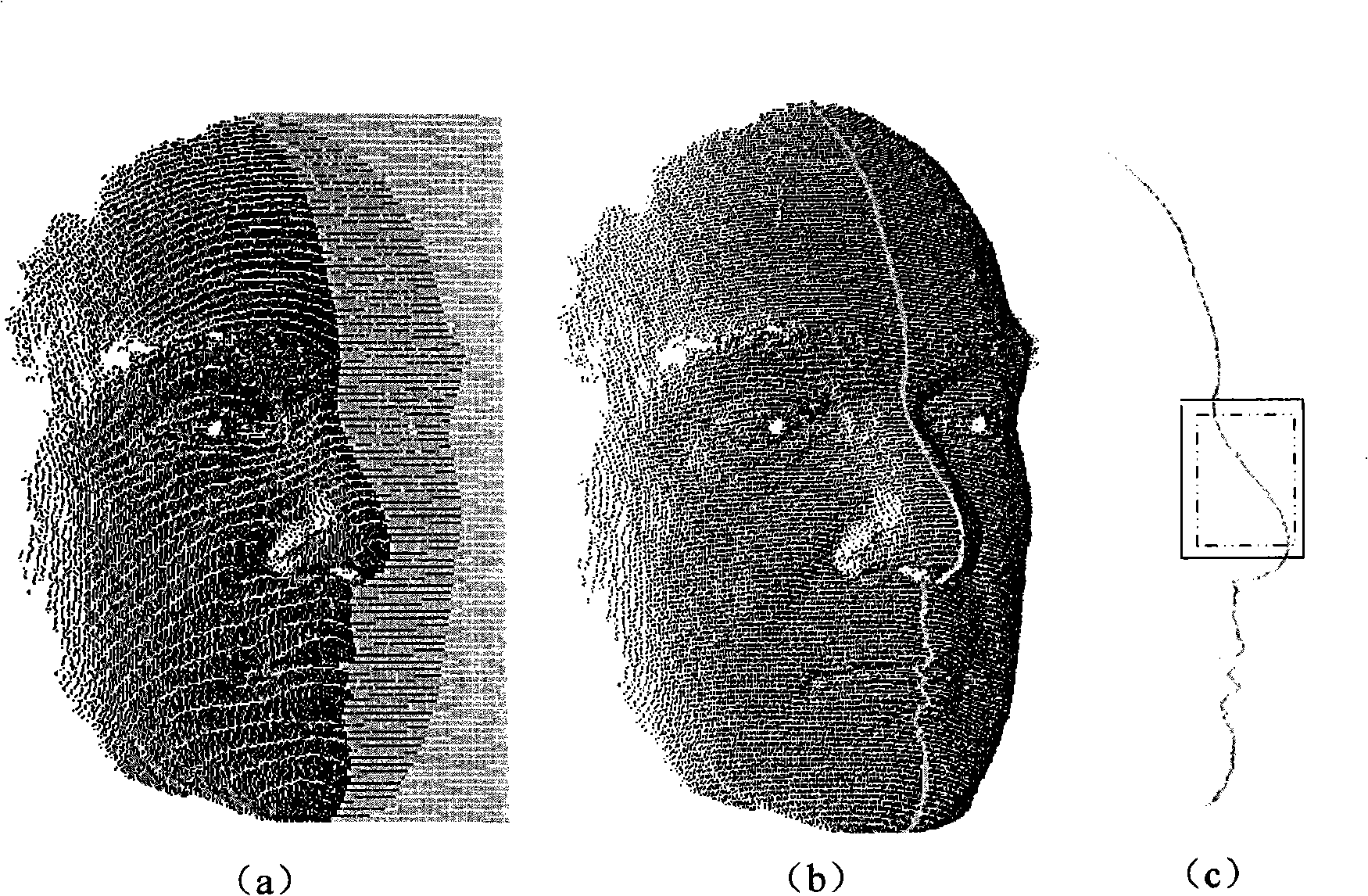 Fast three-dimensional face recognition method for reducing expression influence