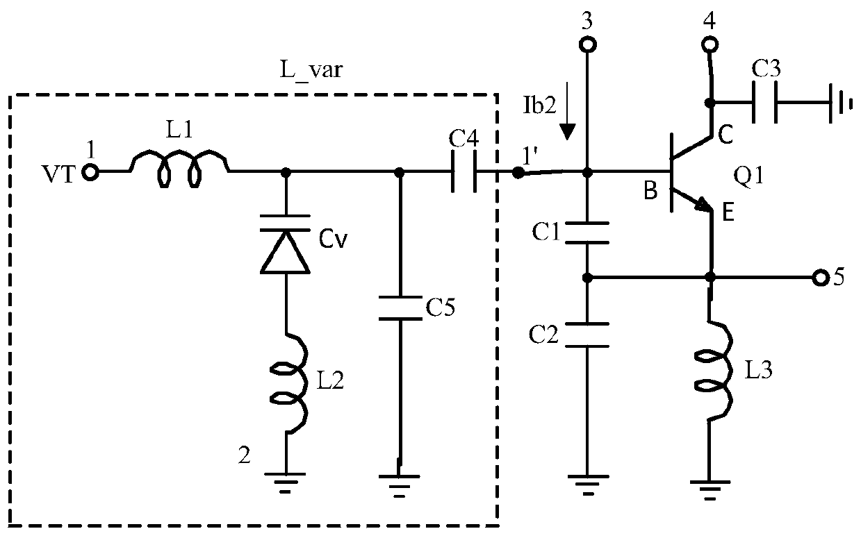 Stable constant-current bias CASCODE MMIC (Multi-Media Integrated Circuit) VCO (Voltage Controlled Oscillator)