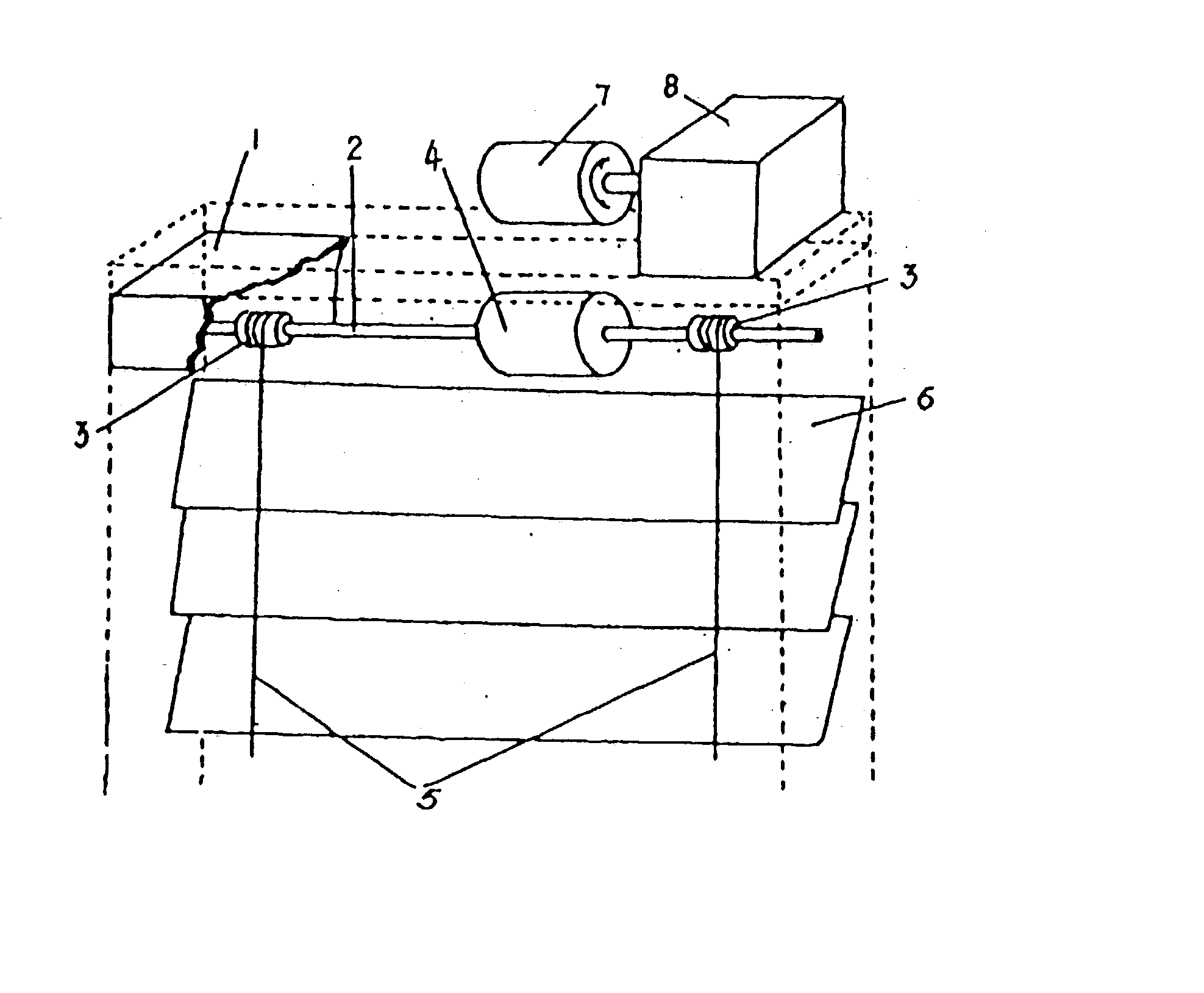 Method of manufacturing the magnetic operation system used in a venetian blind or the like placed inside an insulating glass frame