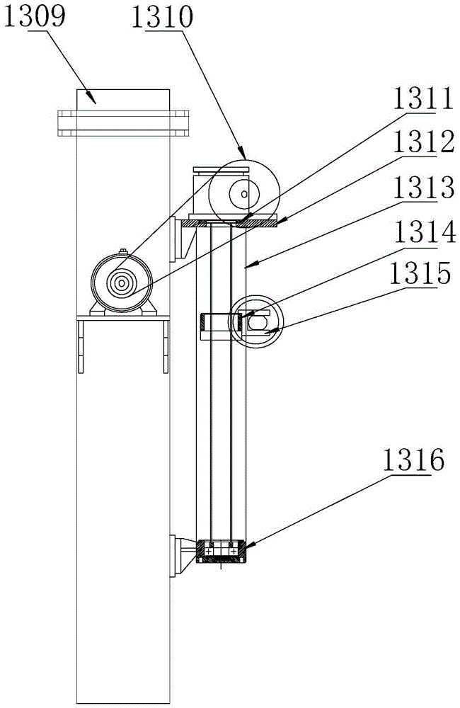 Conveyor belt tension adjusting device and adjusting method