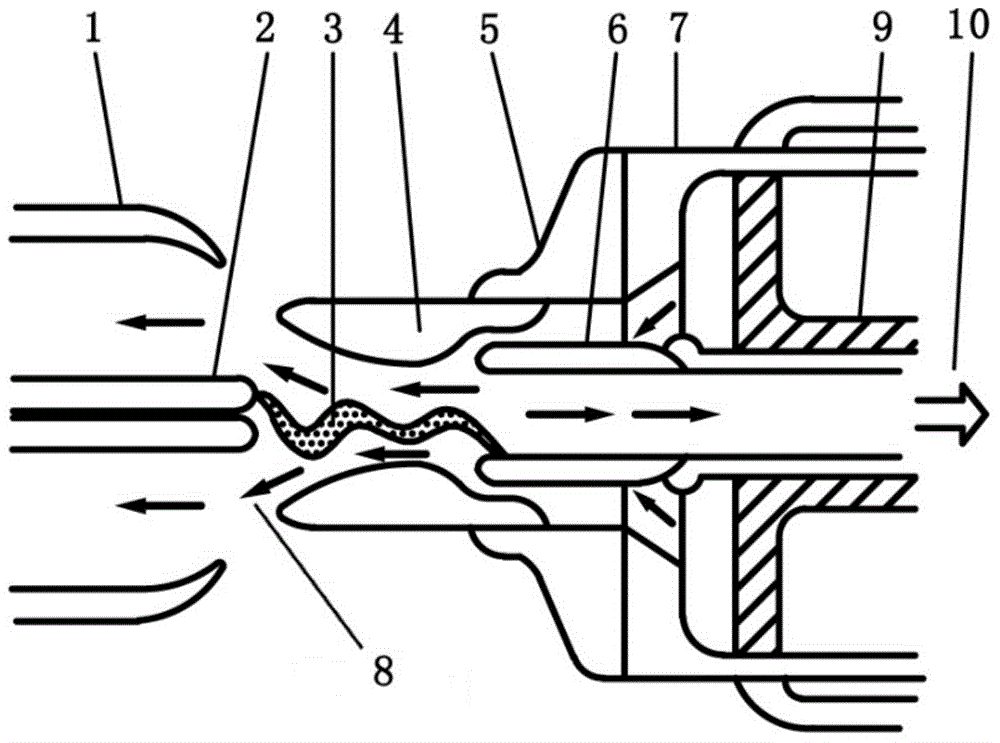 Teflon composite material, arc extinguishing nozzle, preparation method of arc extinguishing nozzle and high-voltage circuit breaker