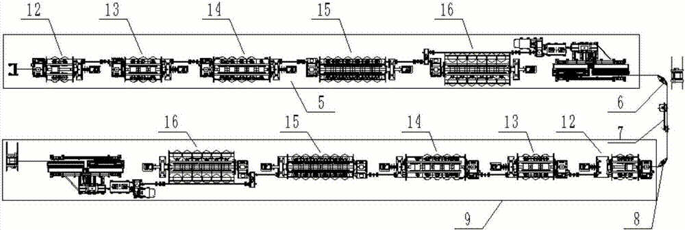 Device and method for double-machine serial twisting of large cross-section concentric conductors of submarine cables