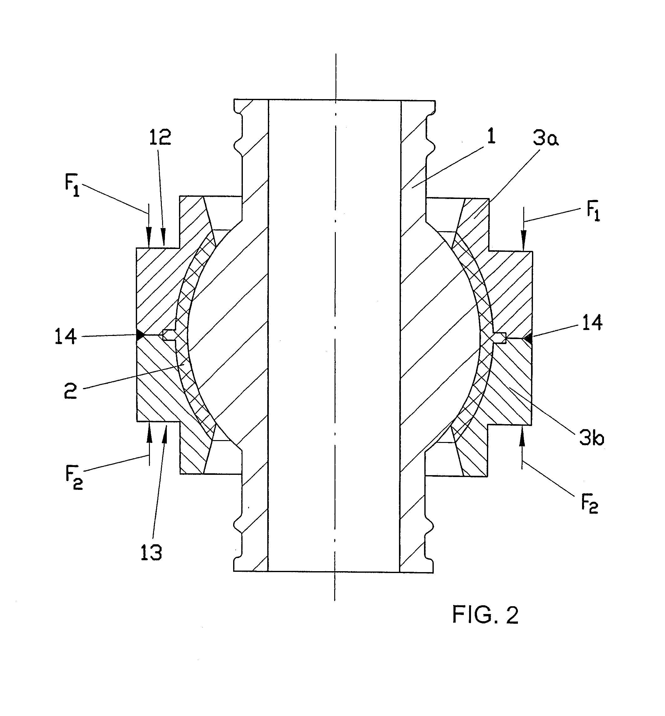 Ball sleeve joint and process for manufacturing same