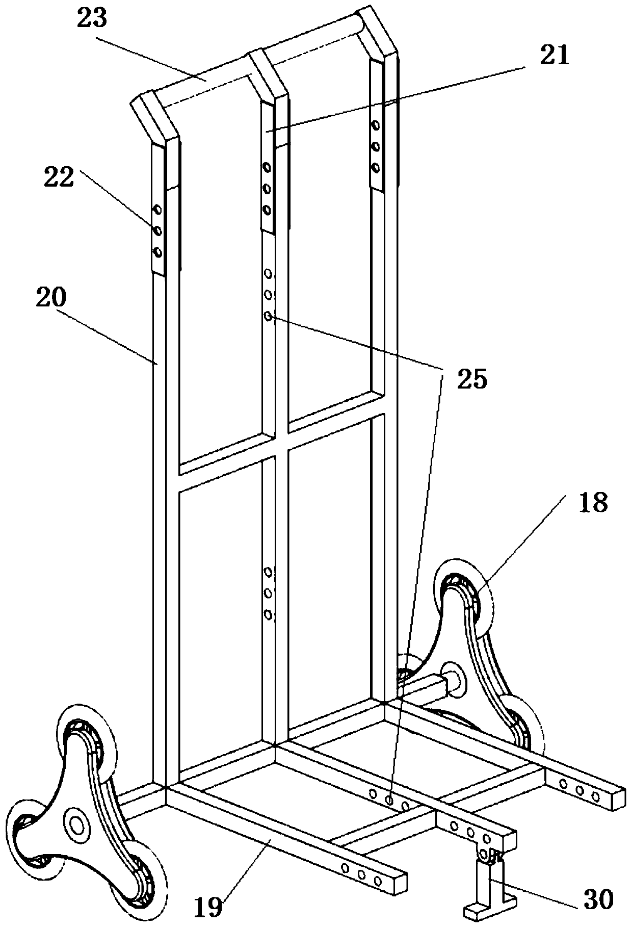 Portable trolley of modular tool box and manufacturing method thereof