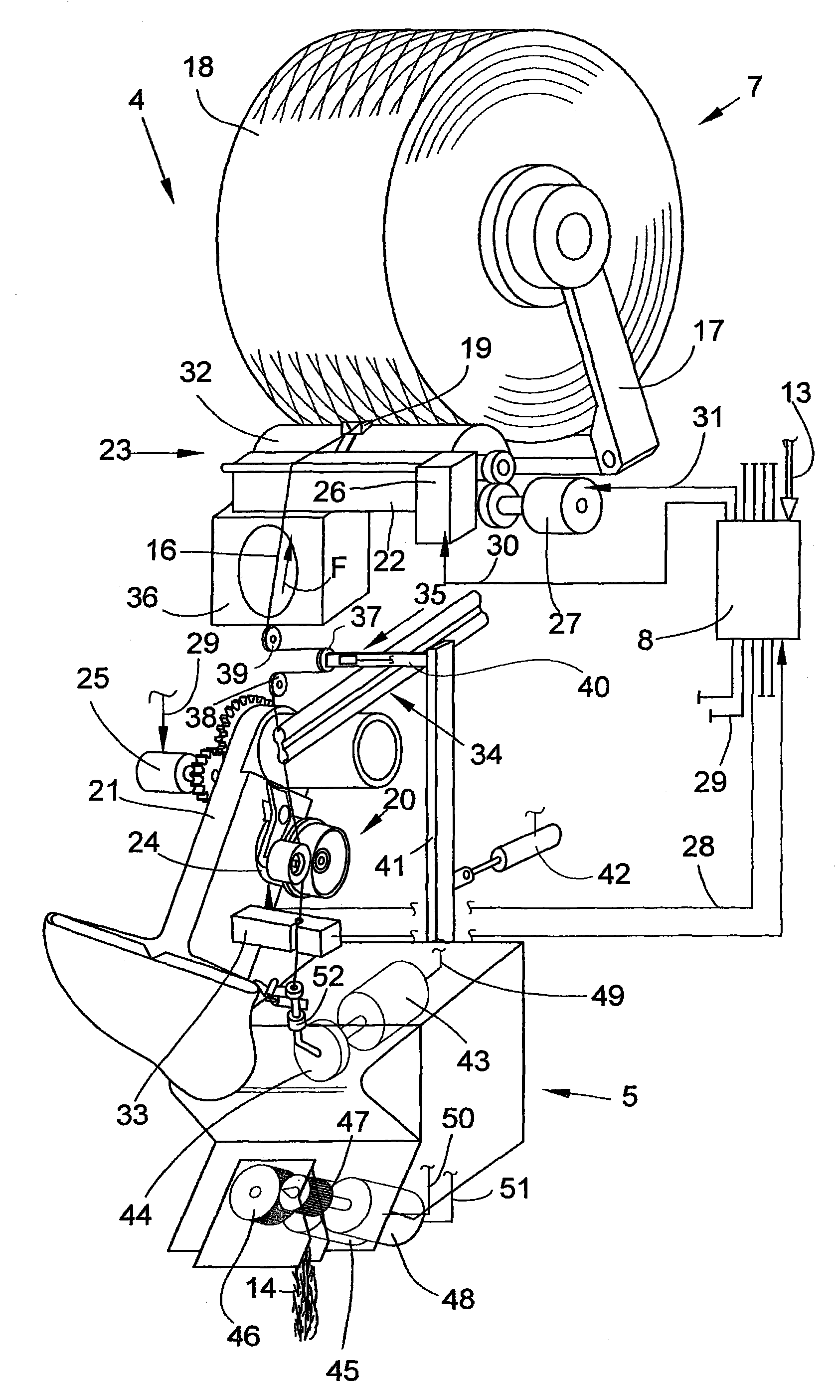 Free end revolving cup spinning machine