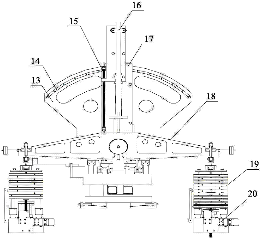 Standard torque wrench calibration device based on deadweight torque standard machine and method thereof