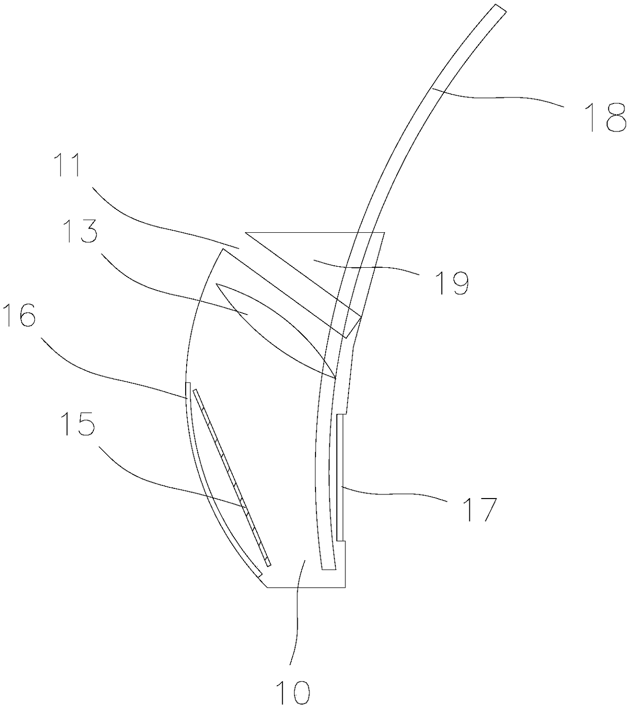 Stacked reflection head-mounted display capable of preventing optical pollution