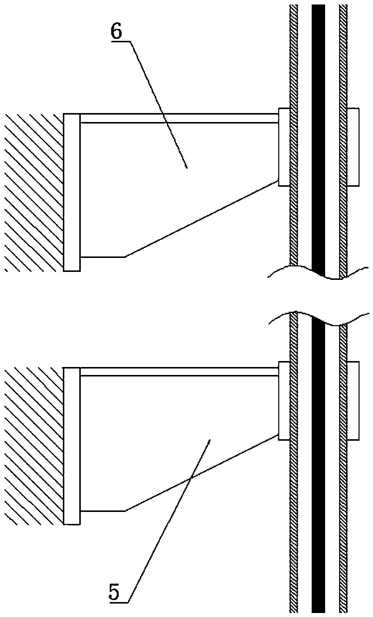 Measuring experimental device for fission gas leakage after fuel element damage and experimental method thereof