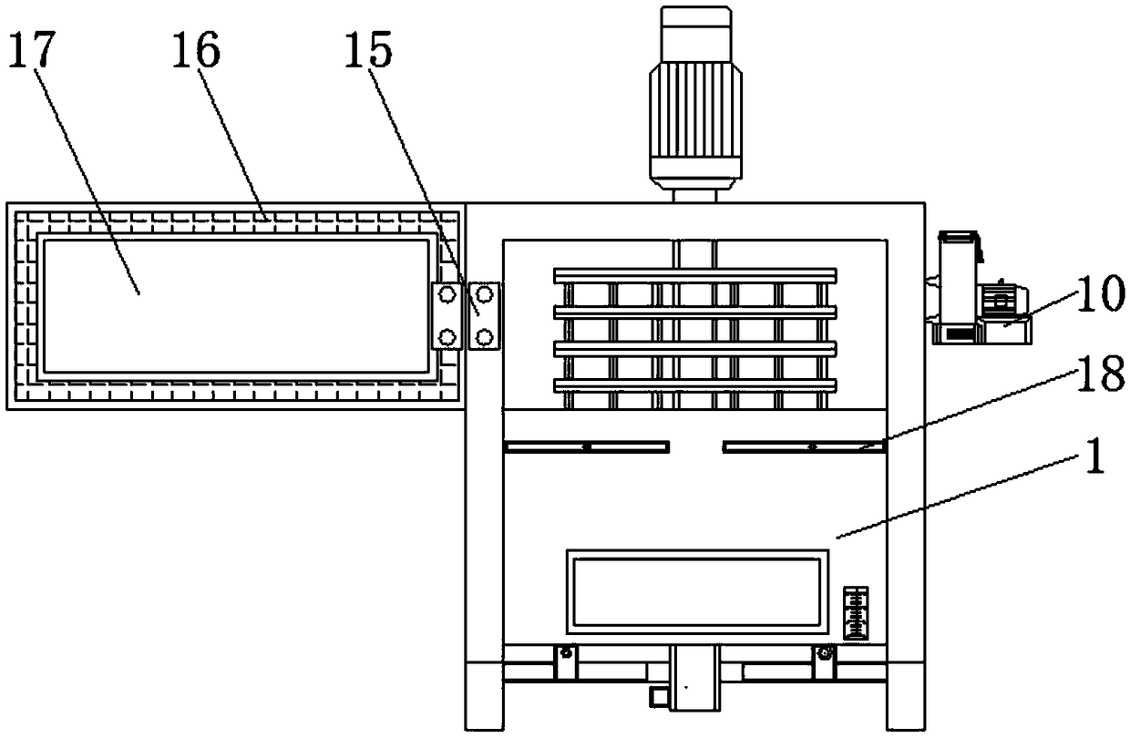 Feeding device for production of non-woven fabric