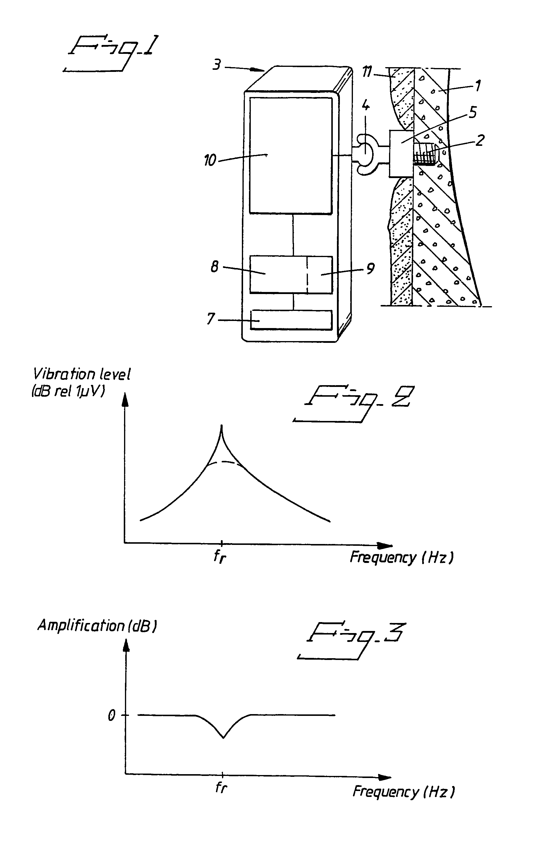 Method and an arrangement for damping a resonance frequency