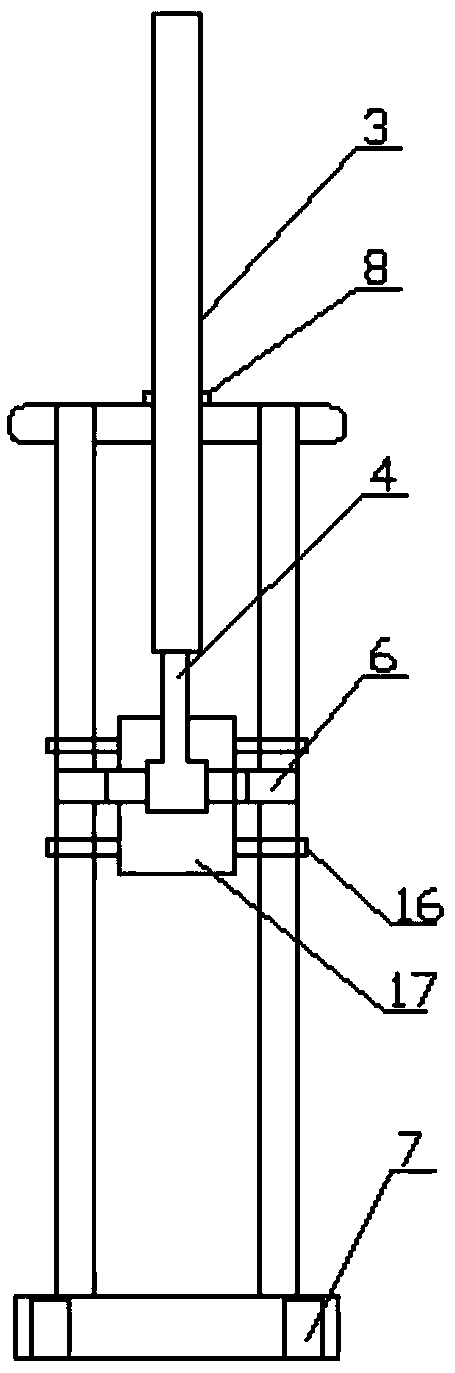 An inverted hydraulic movable lift and its use method