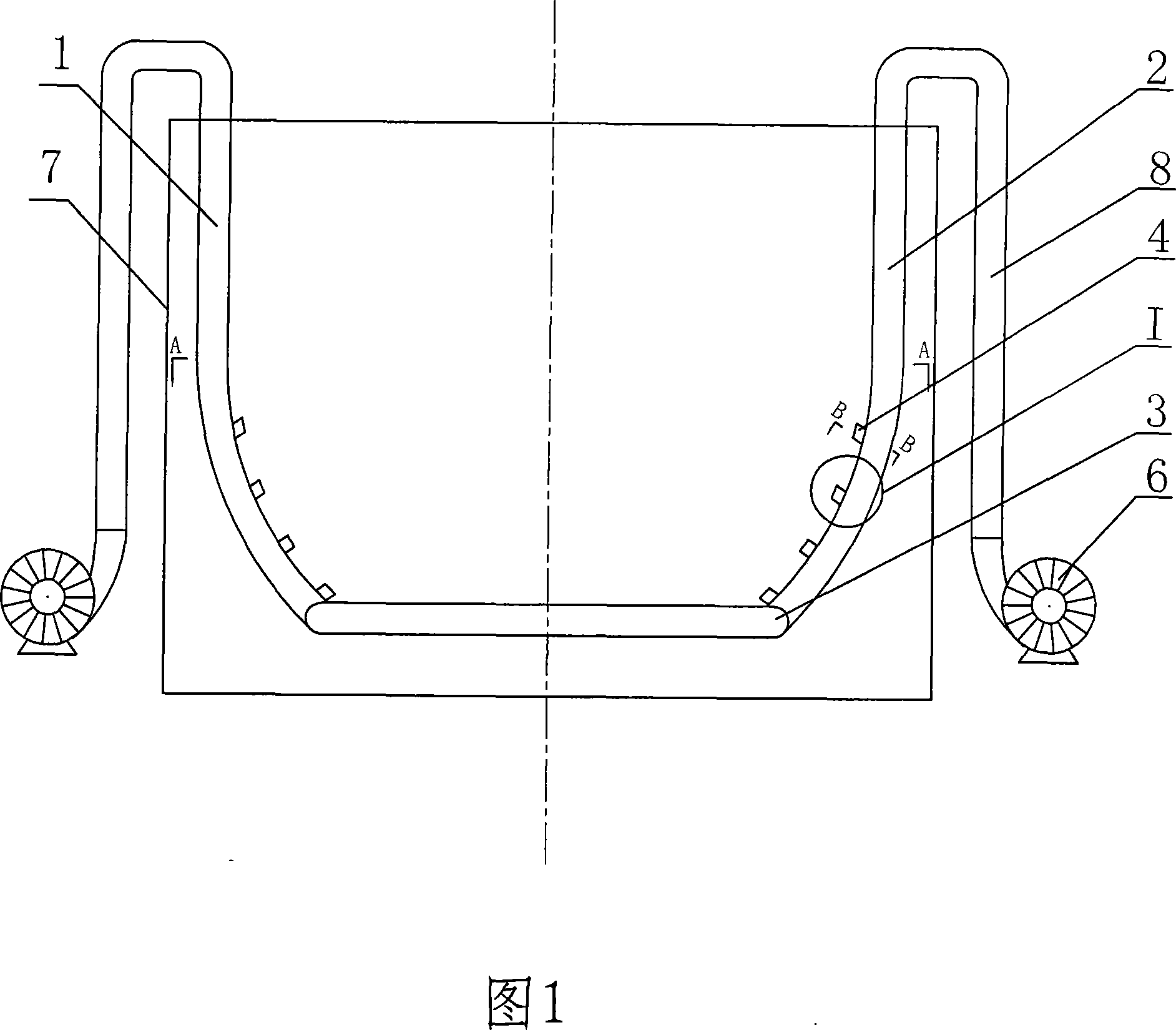 Non-stirring oxidization device of flue gas desulfurization slurry pool