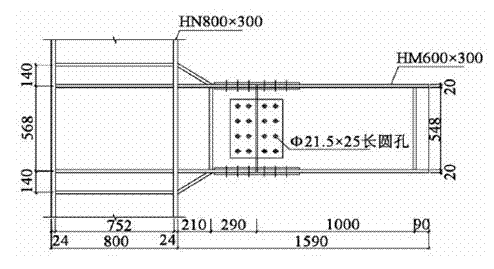 High-ductility steel structure beam column node in angle steel connection and construction method of high-ductility steel structure beam column node