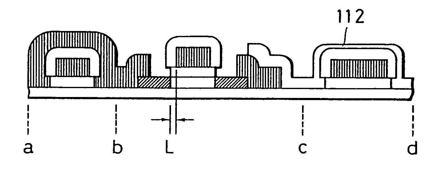 Thin film transistors having anodized metal film between the gate wiring and drain wiring