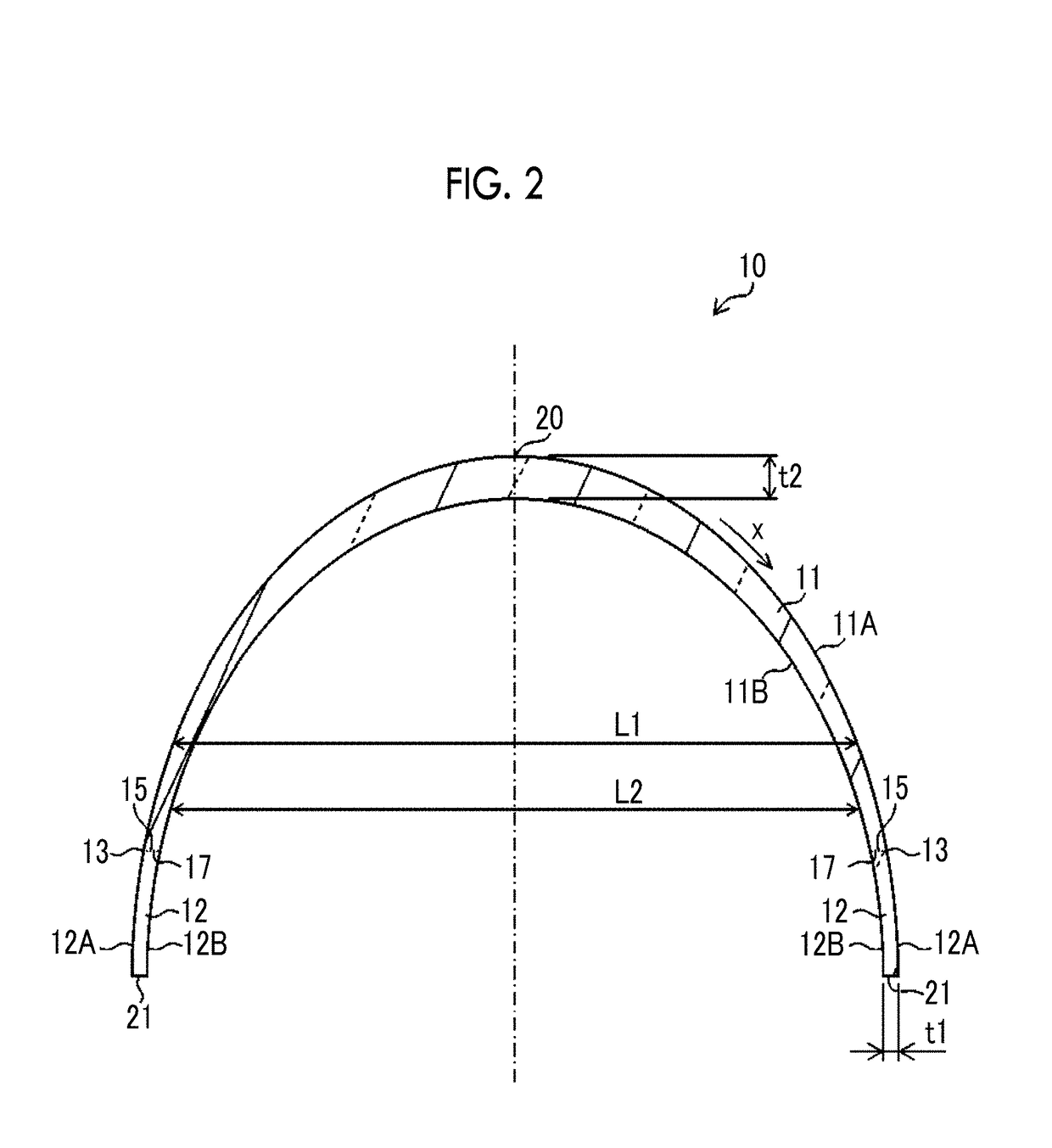 Dome cover, camera device, injection molding die, and injection molding method