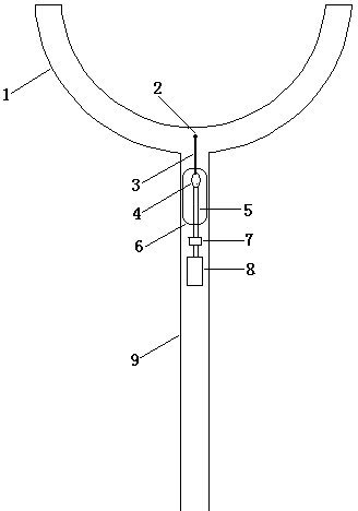 Antiriot fork with antiriot and spraying functions