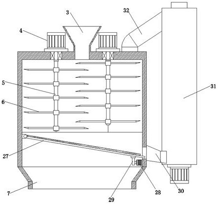 A secondary processing device for caking pig feed