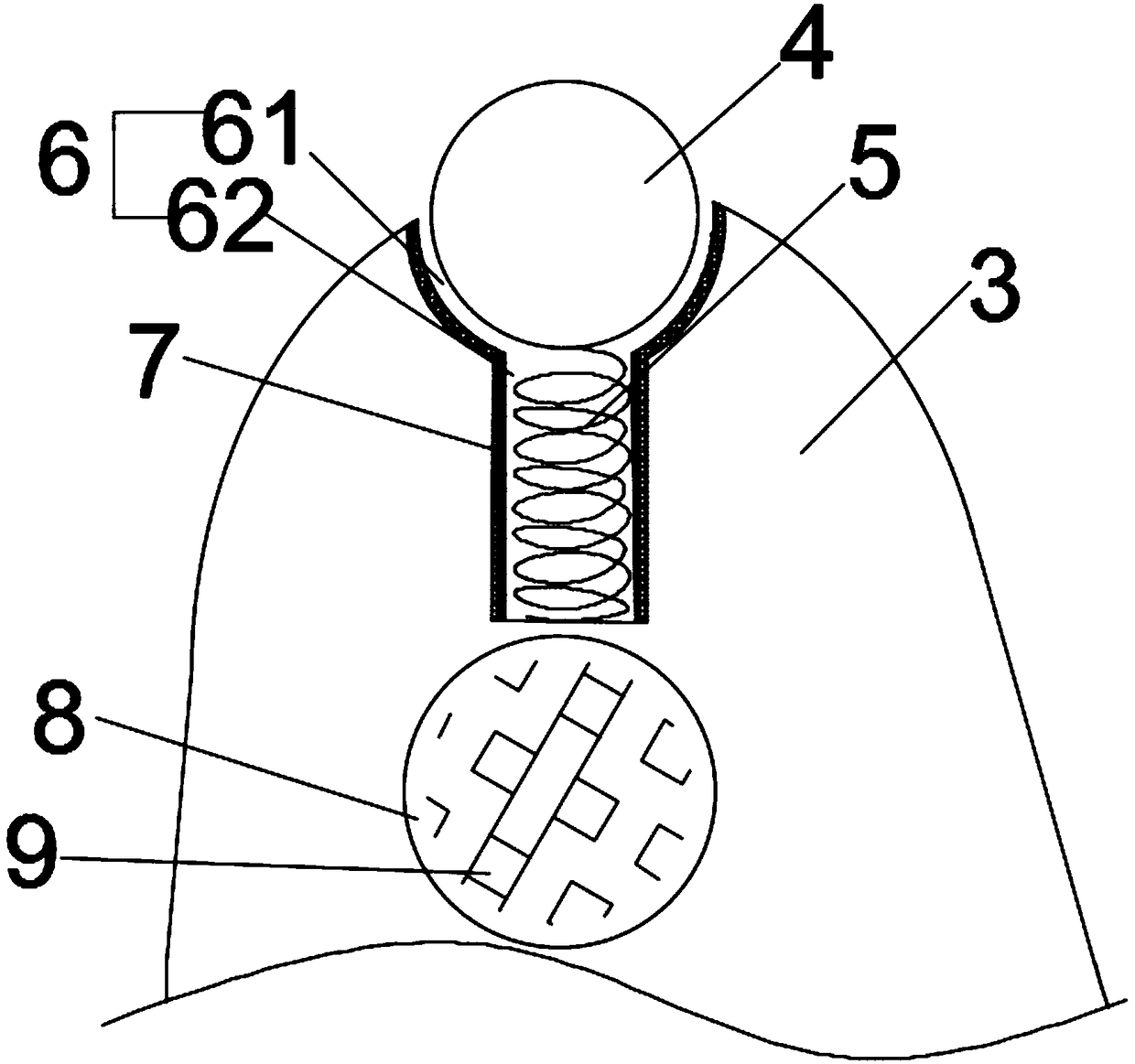 Large denoising gear convenient to splice and demount