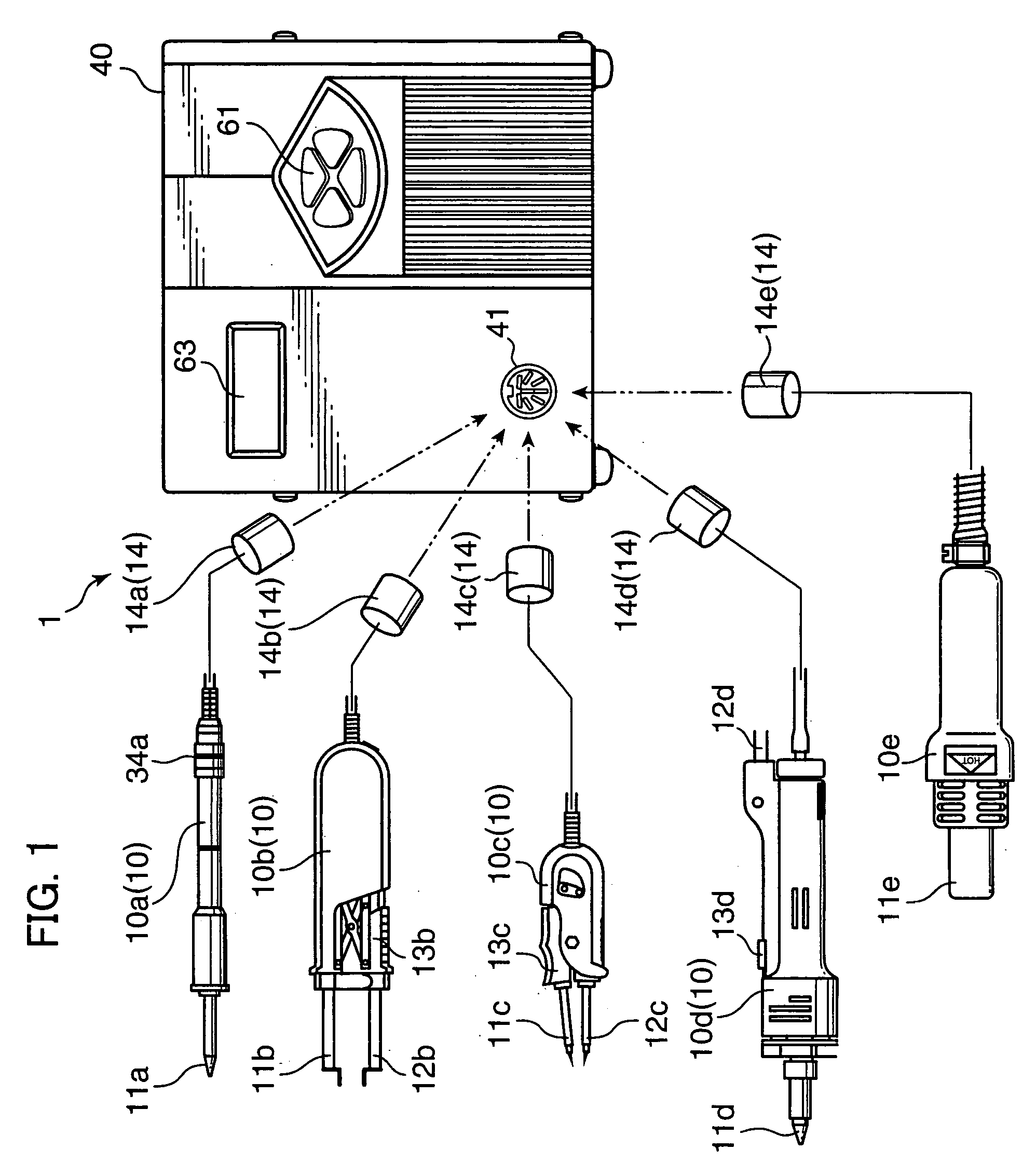 Temperature control system for solder handling devices and method for temperature control for those devices