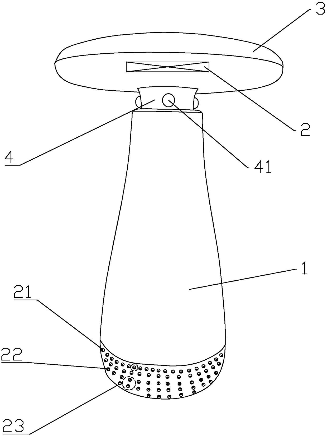 Atmosphere lamp with sound spreading effect