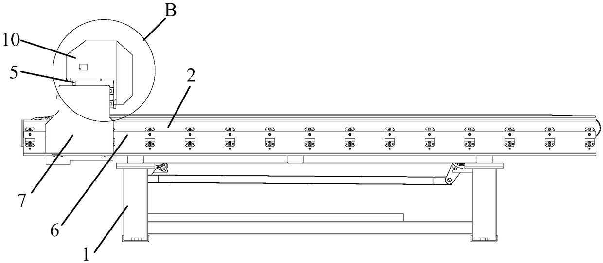 Full-automatic base plate size detection equipment and base plate detection line and detection method of base plate detection line