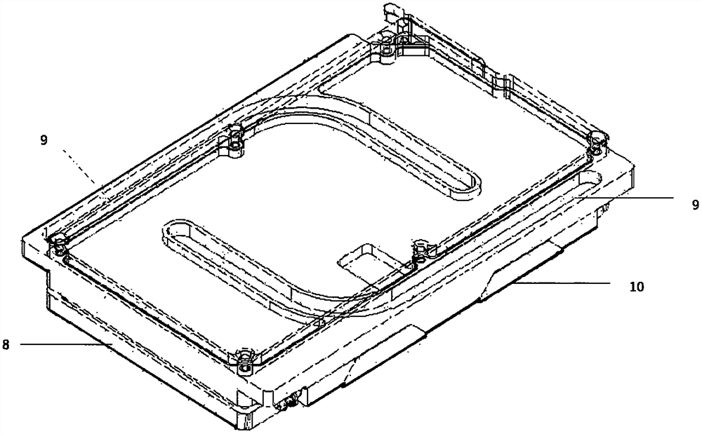 Case heat dissipation structure of helicopter airborne equipment